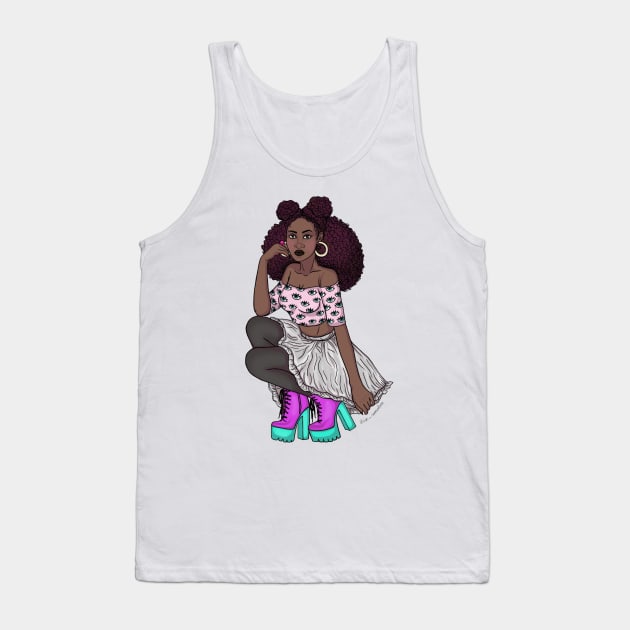 Girl Power Tank Top by @isedrawing